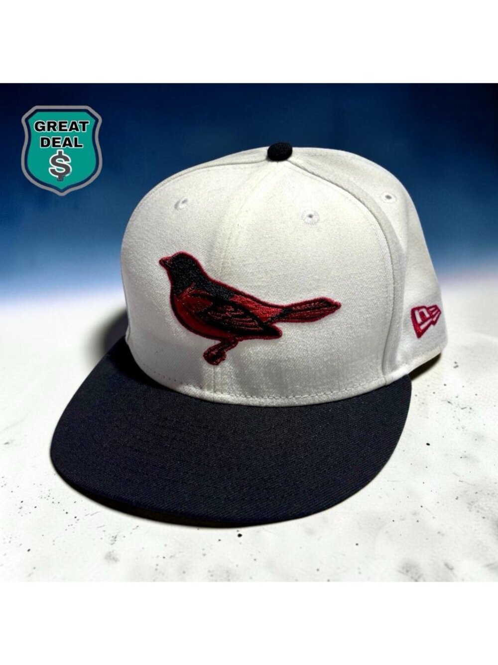 Vintage NEW ERA Exclusive Baltimore Orioles MLB Fitted Hat Cap 7 3/8 Rare